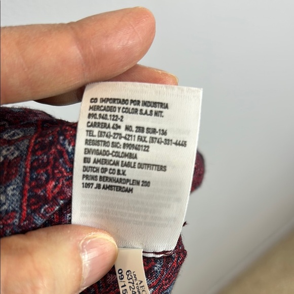 American Eagle Paisley Print Kimono Cardigan Size Medium - Picture 7 of 10